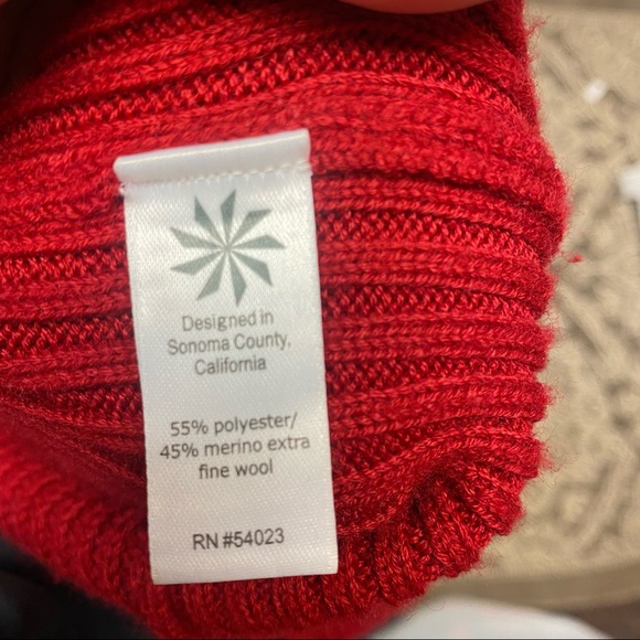 Athleta mock neck merino wool oversized sweater M - Picture 6 of 8